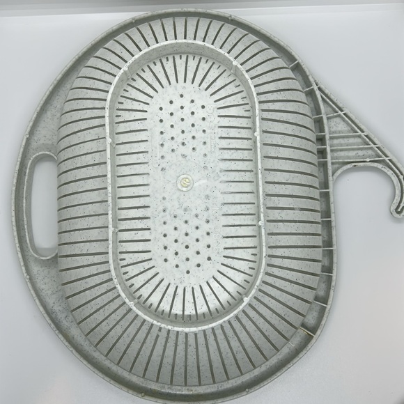 Vintage YAFFA Basic Line White Plastic Hanging Colander Strainer Kitchen Large - Picture 6 of 13